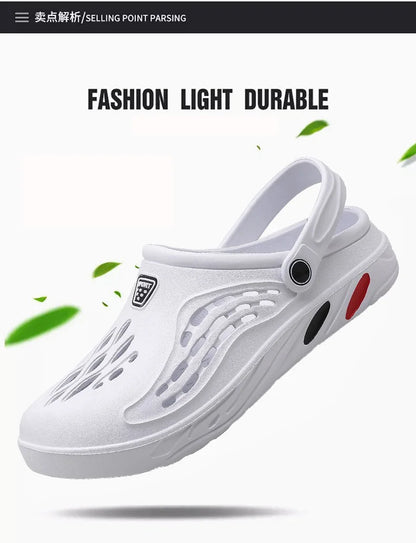 Mens Lightweight EVA Sandals - Casual Clogs for Beach and Outdoor Use Big Size 49 - ZOOMNSTORE