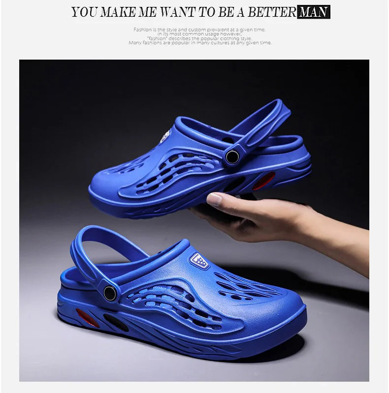 Mens Lightweight EVA Sandals - Casual Clogs for Beach and Outdoor Use Big Size 49 - ZOOMNSTORE