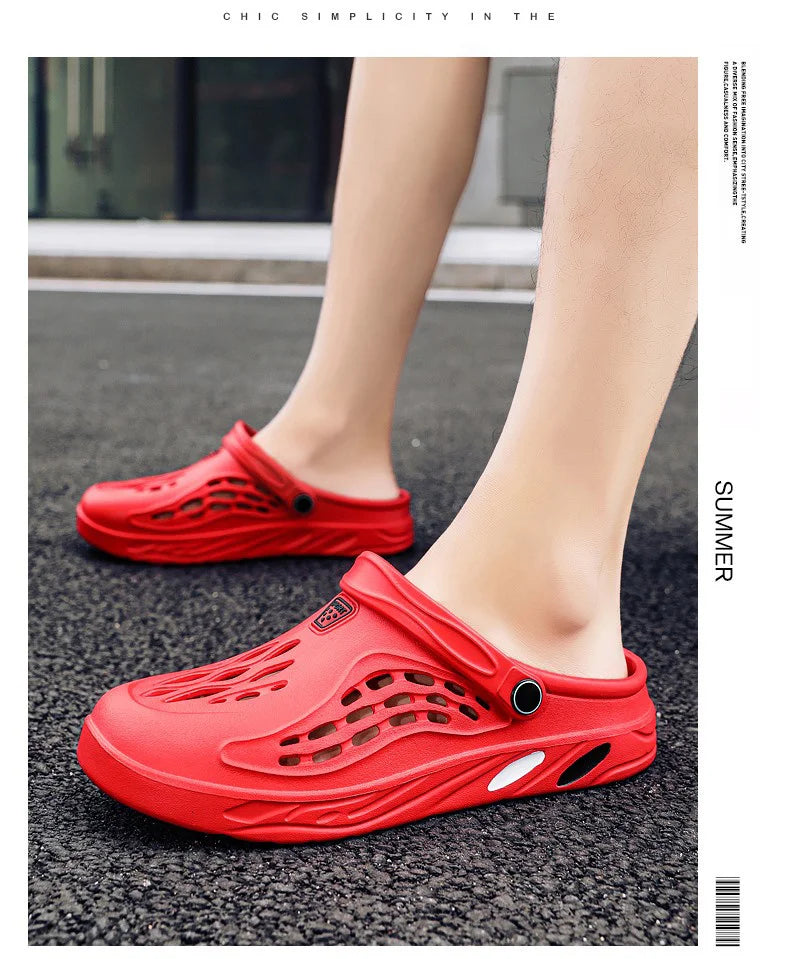 Mens Lightweight EVA Sandals - Casual Clogs for Beach and Outdoor Use Big Size 49 - ZOOMNSTORE
