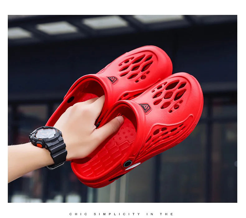 Mens Lightweight EVA Sandals - Casual Clogs for Beach and Outdoor Use Big Size 49 - ZOOMNSTORE