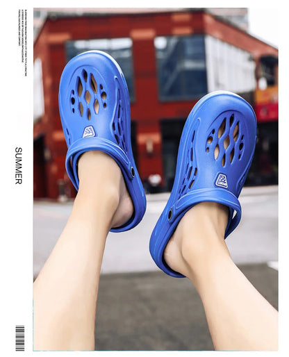 Mens Lightweight EVA Sandals - Casual Clogs for Beach and Outdoor Use Big Size 49 - ZOOMNSTORE