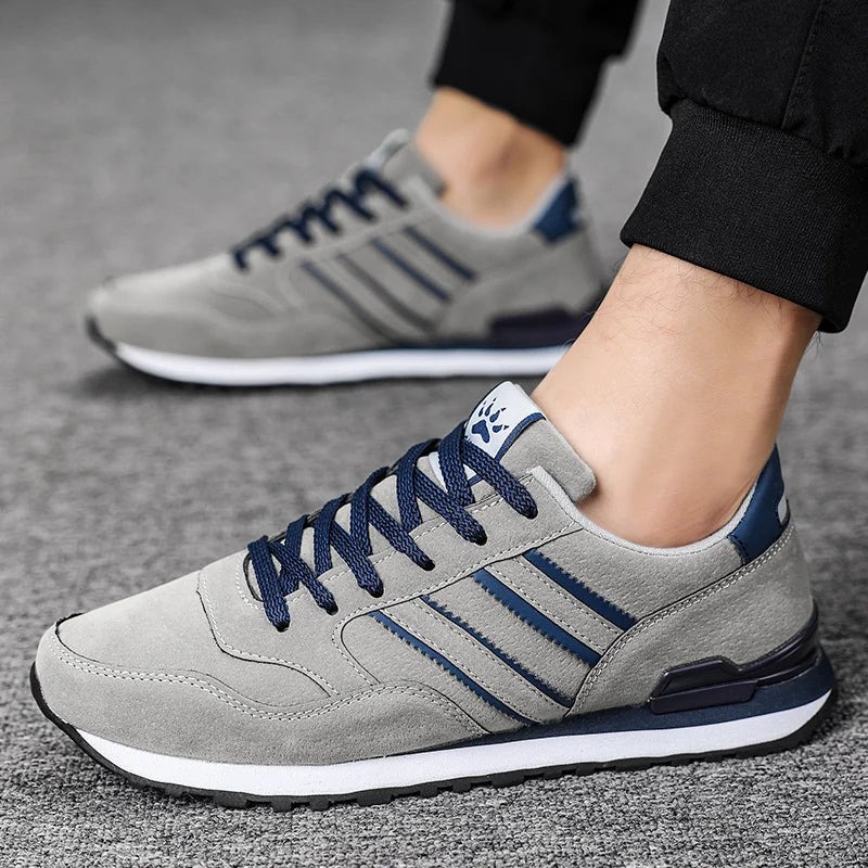 Mens Lightweight Lace-Up Sneakers - Breathable Casual Shoes - ZOOMNSTORE