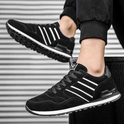 Mens Lightweight Lace-Up Sneakers - Breathable Casual Shoes - ZOOMNSTORE
