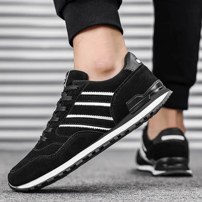 Mens Lightweight Lace-Up Sneakers - Breathable Casual Shoes - ZOOMNSTORE