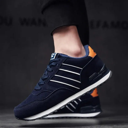 Mens Lightweight Lace-Up Sneakers - Breathable Casual Shoes - ZOOMNSTORE