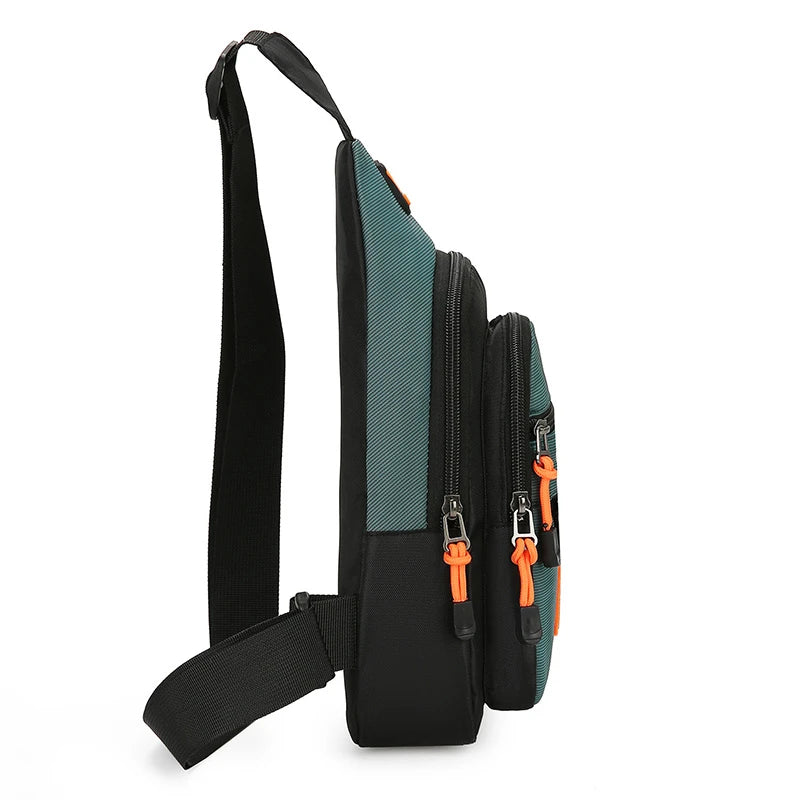 Mens Lightweight Oxford Fabric Crossbody Chest Bag - Stylish Casual Shoulder Handbag - ZOOMNSTORE