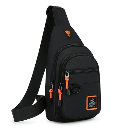 Mens Lightweight Oxford Fabric Crossbody Chest Bag - Stylish Casual Shoulder Handbag - ZOOMNSTORE