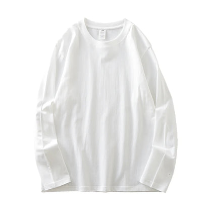 Mens Long Sleeve Tee - Breathable Cotton Crew Neck Shirt | Loose Fit Casual Tops - ZOOMNSTORE