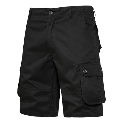 Mens Loose Multi-Pocket Summer Shorts - Comfortable Cotton Casual Beach Pants - ZOOMNSTORE