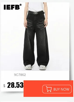 Mens Loose Wide Leg Denim Jeans - Casual Summer Trousers - ZOOMNSTORE