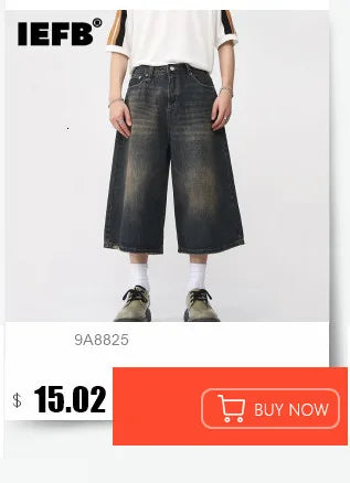 Mens Loose Wide Leg Denim Jeans - Casual Summer Trousers - ZOOMNSTORE