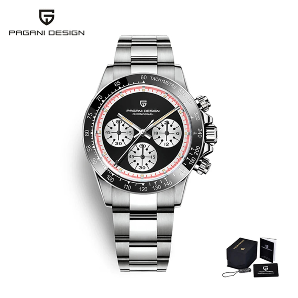 Mens Luxury Chronograph Watch - PAGANI DESIGN V2 40MM Sapphire Glass - ZOOMNSTORE