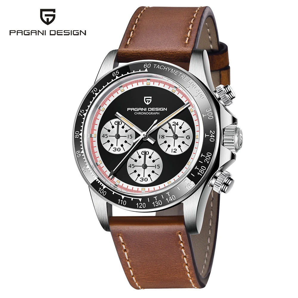 Mens Luxury Chronograph Watch - PAGANI DESIGN V2 40MM Sapphire Glass - ZOOMNSTORE