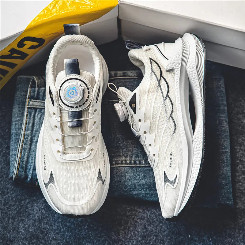 Mens Mesh Running Shoes - Breathable Casual Sports Footwear for Outdoor Activities - ZOOMNSTORE