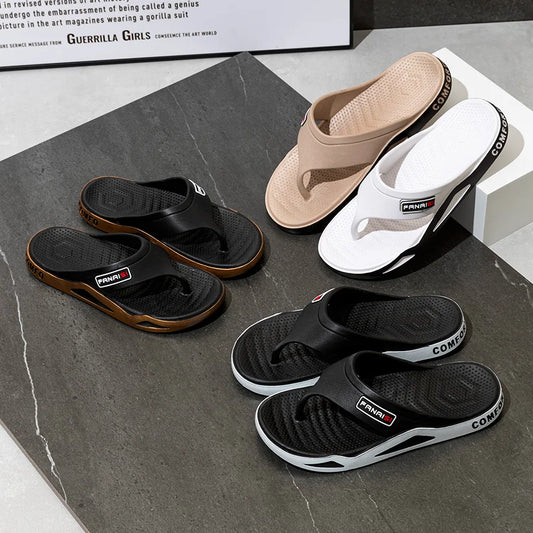 Mens Non-Slip Flip Flops - Summer Outdoor Beach Sandals - ZOOMNSTORE