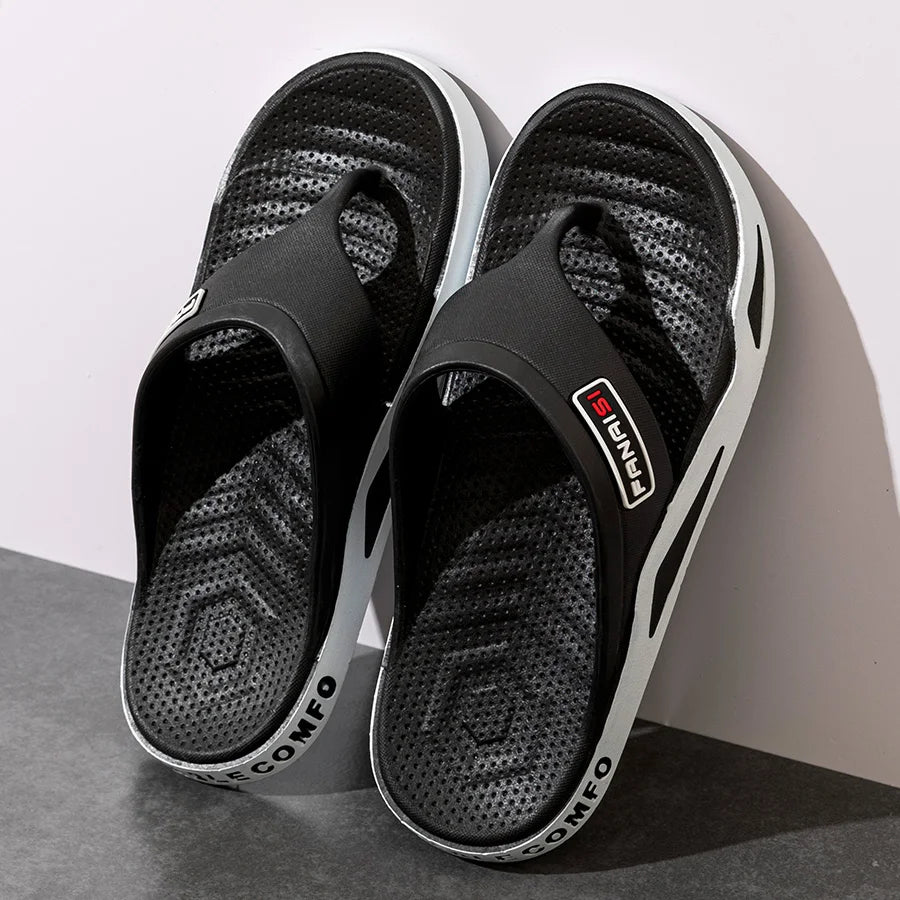Mens Non-Slip Flip Flops - Summer Outdoor Beach Sandals - ZOOMNSTORE