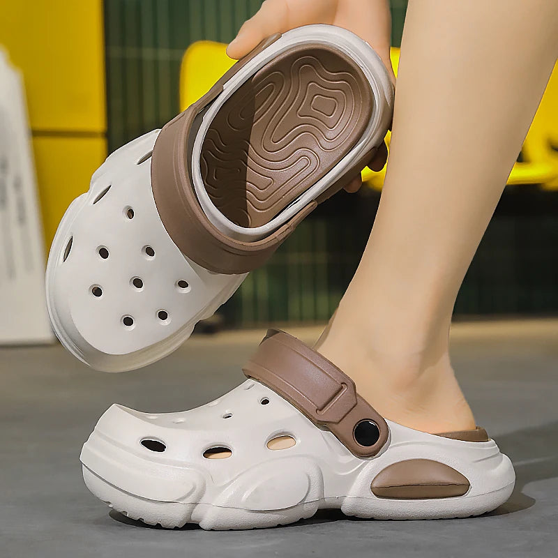 Mens Non-Slip Thick-Soled Breathable Sandals - Casual Beach Slippers - ZOOMNSTORE