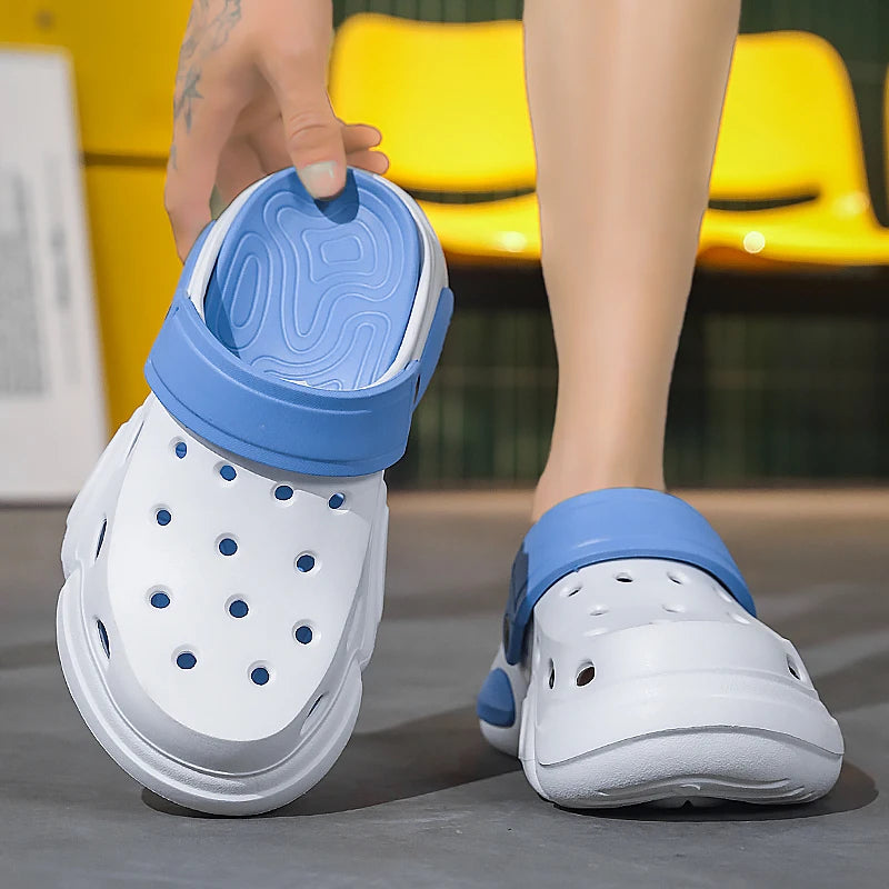 Mens Non-Slip Thick-Soled Sandals - Breathable Casual Beach Slippers - ZOOMNSTORE