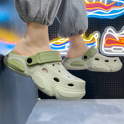 Mens Non-Slip Thick-Soled Sandals - Breathable Casual Beach Slippers - ZOOMNSTORE
