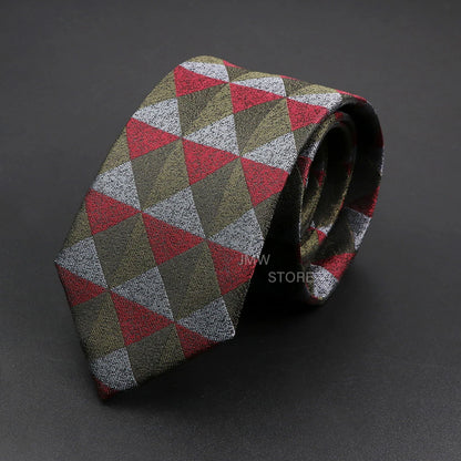 Mens Paisley Necktie - Grey Brown Green Wedding  Business Tie - ZOOMNSTORE