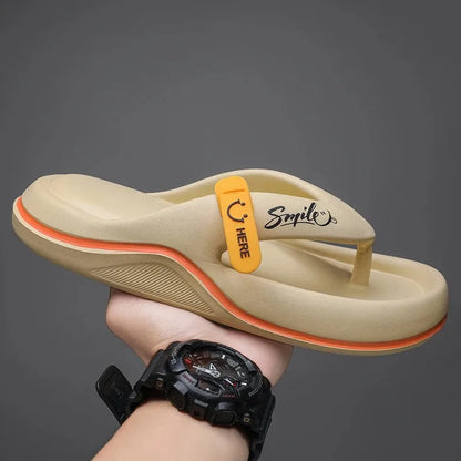 Mens Platform Flip Flops - Soft Sole EVA Outdoor Casual Slides - ZOOMNSTORE