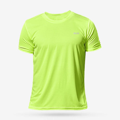 Mens Quick Dry Gym T-Shirt - Oversized Running  Bodybuilding Fitness Top - ZOOMNSTORE