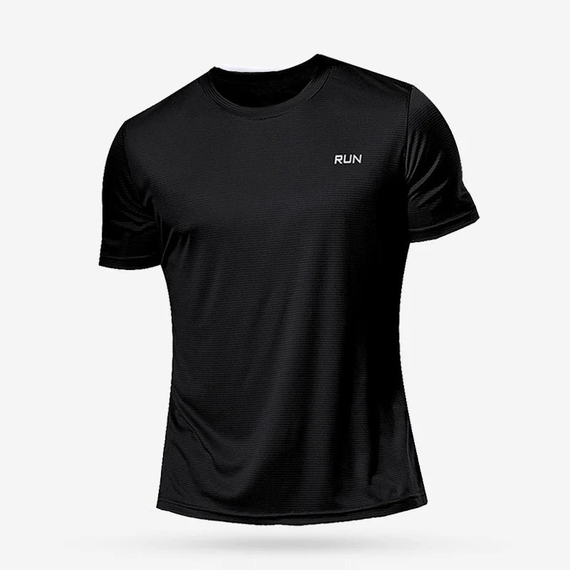 Mens Quick Dry Gym T-Shirt - Oversized Running  Bodybuilding Fitness Top - ZOOMNSTORE