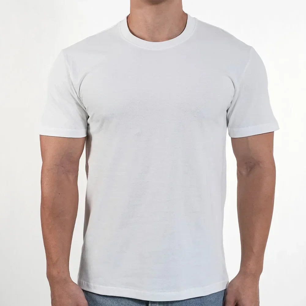 Mens Quick Dry Polyester Fitness Tee - Short Sleeve Oversized Gym Shirt - ZOOMNSTORE