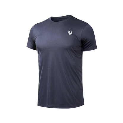 Mens Quick-Dry Running T-Shirt - Summer Fitness Gym Top - ZOOMNSTORE