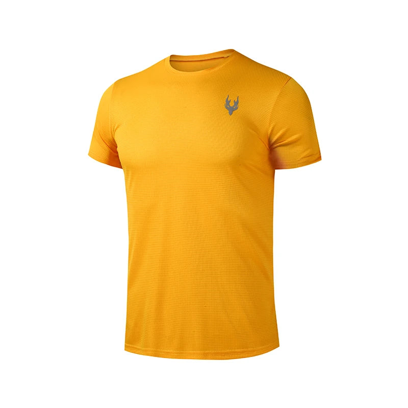 Mens Quick-Dry Running T-Shirt - Summer Fitness Gym Top - ZOOMNSTORE