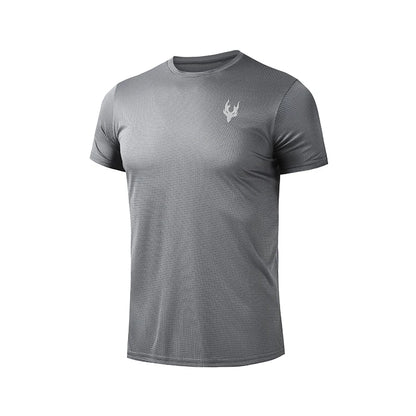 Mens Quick-Dry Running T-Shirt - Summer Fitness Gym Top - ZOOMNSTORE