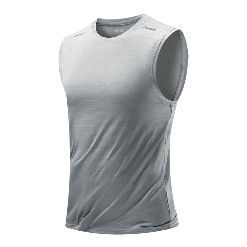 Mens Quick-Dry Running Vest - Breathable Sleeveless Gym Tank Top - ZOOMNSTORE