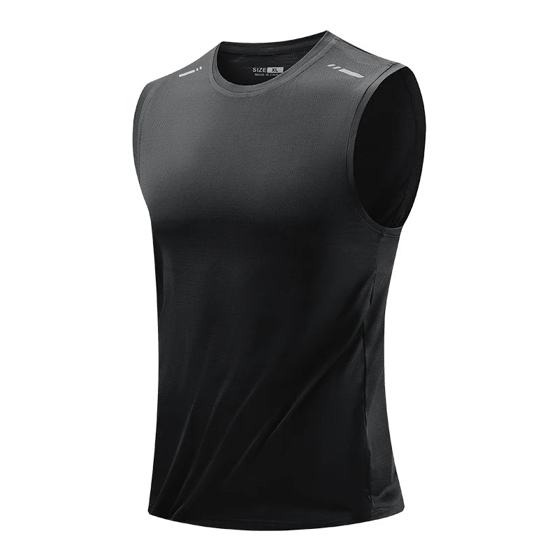 Mens Quick-Dry Running Vest - Breathable Sleeveless Gym Tank Top - ZOOMNSTORE