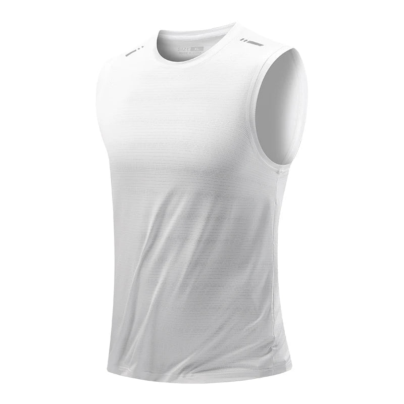 Mens Quick-Dry Running Vest - Breathable Sleeveless Gym Tank Top - ZOOMNSTORE