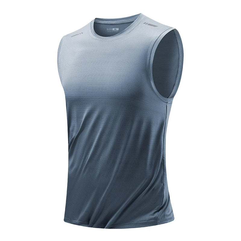 Mens Quick-Dry Running Vest - Breathable Sleeveless Gym Tank Top - ZOOMNSTORE