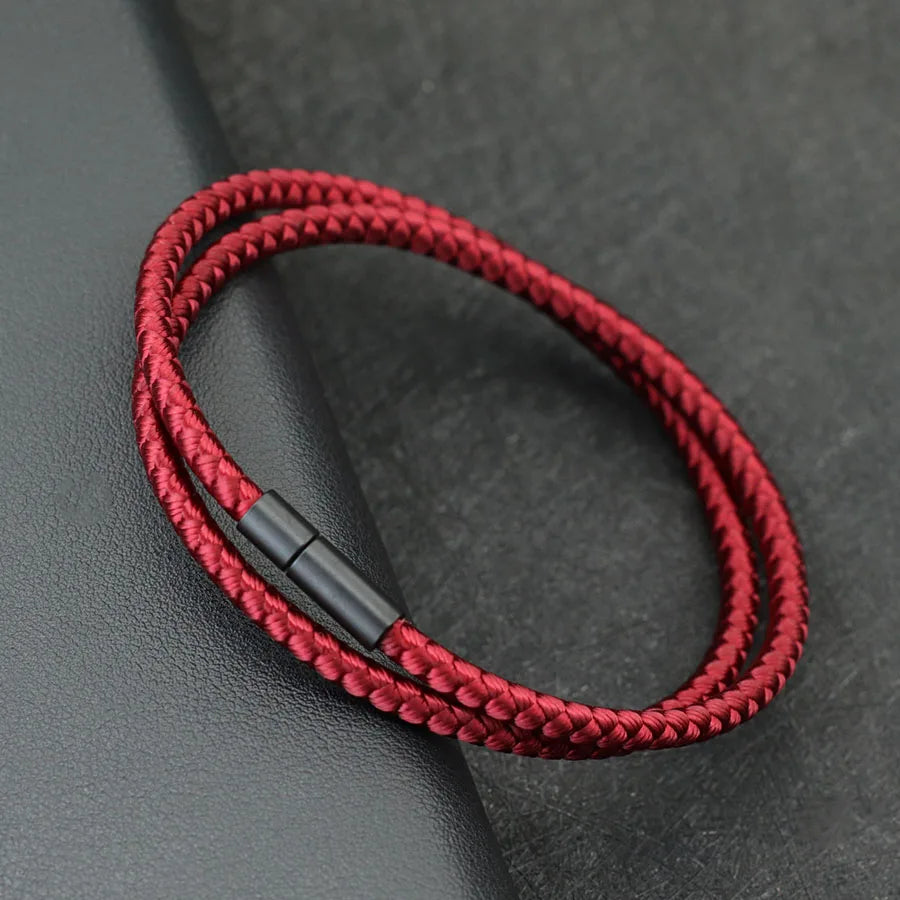 Minimalist Mens Survival Bracelet - Handmade Nautical Bangle - ZOOMNSTORE