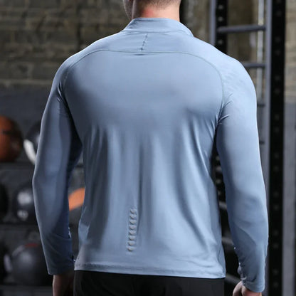 Mens Running Shirt - Quick Dry Sports Top for Gym and Workout - ZOOMNSTORE