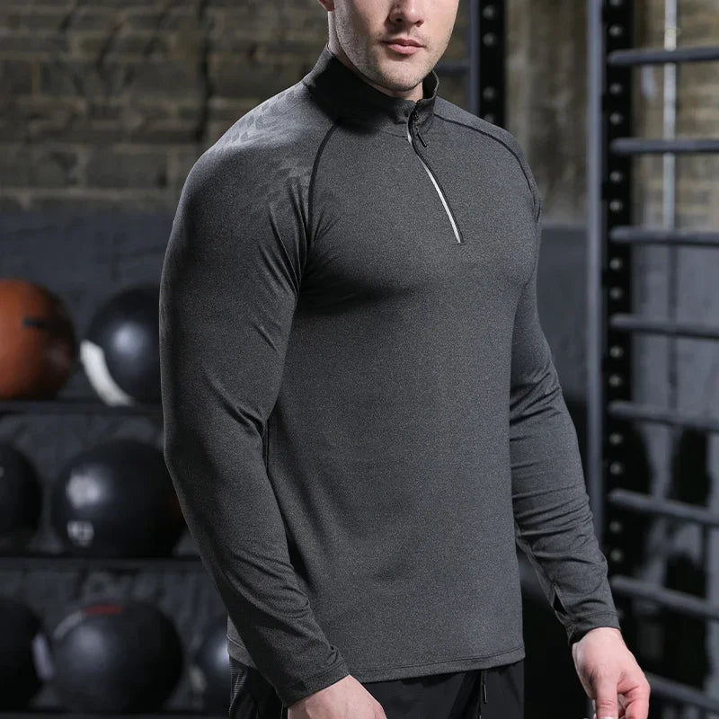 Mens Running Shirt - Quick Dry Sports Top for Gym and Workout - ZOOMNSTORE