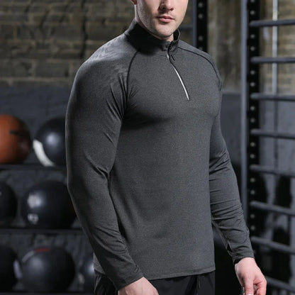 Mens Running Shirt - Quick Dry Sports Top for Gym and Workout - ZOOMNSTORE