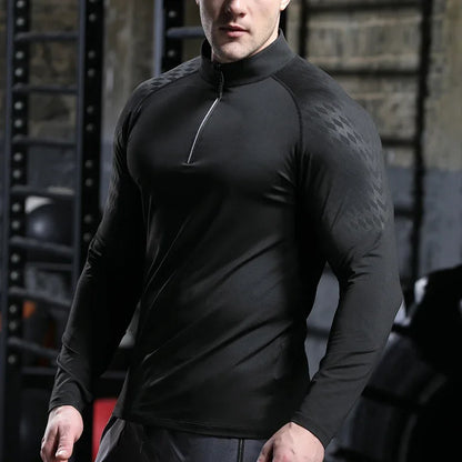 Mens Running Shirt - Quick Dry Sports Top for Gym and Workout - ZOOMNSTORE