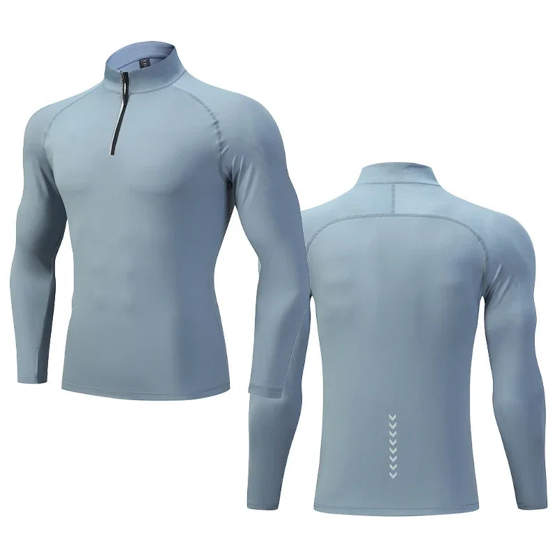 Mens Running Shirt - Quick Dry Sports Top for Gym and Workout - ZOOMNSTORE