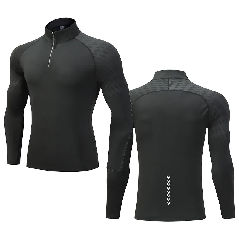 Mens Running Shirt - Quick Dry Sports Top for Gym and Workout - ZOOMNSTORE