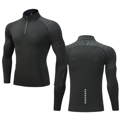 Mens Running Shirt - Quick Dry Sports Top for Gym and Workout - ZOOMNSTORE