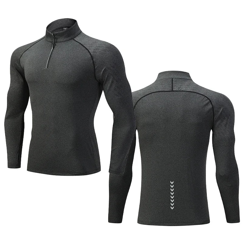 Mens Running Shirt - Quick Dry Sports Top for Gym and Workout - ZOOMNSTORE