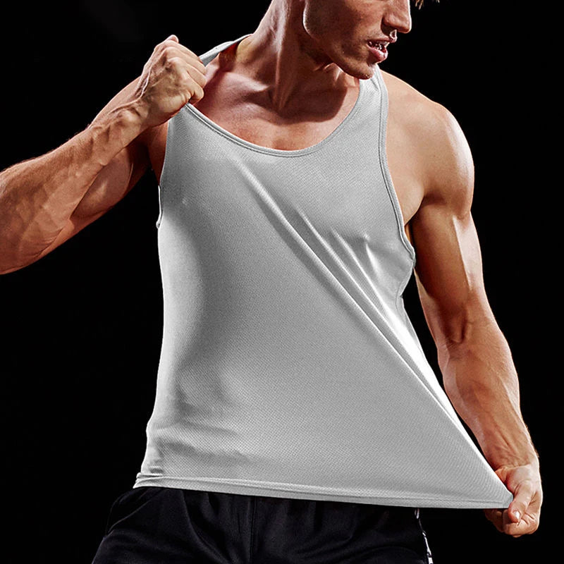 Mens Running Vest - Sleeveless Gym Tank Top for Fitness and Training - ZOOMNSTORE