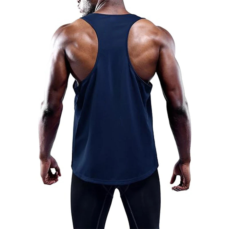 Mens Running Vest - Sleeveless Gym Tank Top for Fitness and Training - ZOOMNSTORE