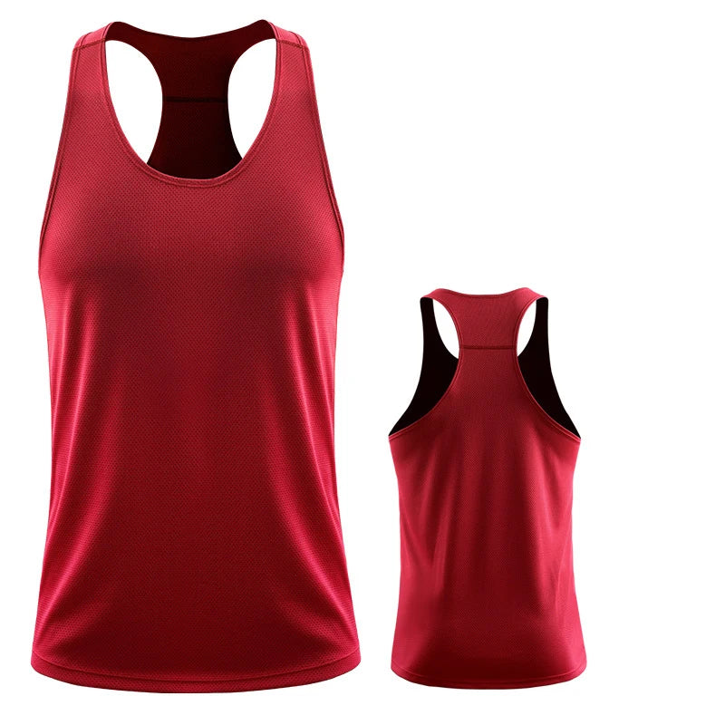 Mens Running Vest - Sleeveless Gym Tank Top for Fitness and Training - ZOOMNSTORE