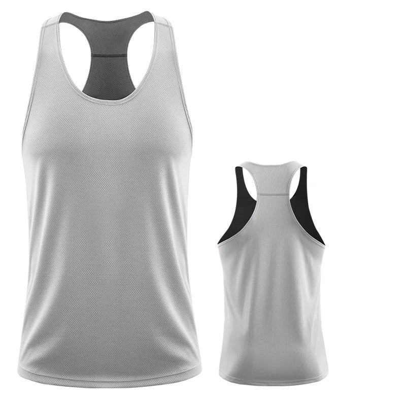 Mens Running Vest - Sleeveless Gym Tank Top for Fitness and Training - ZOOMNSTORE