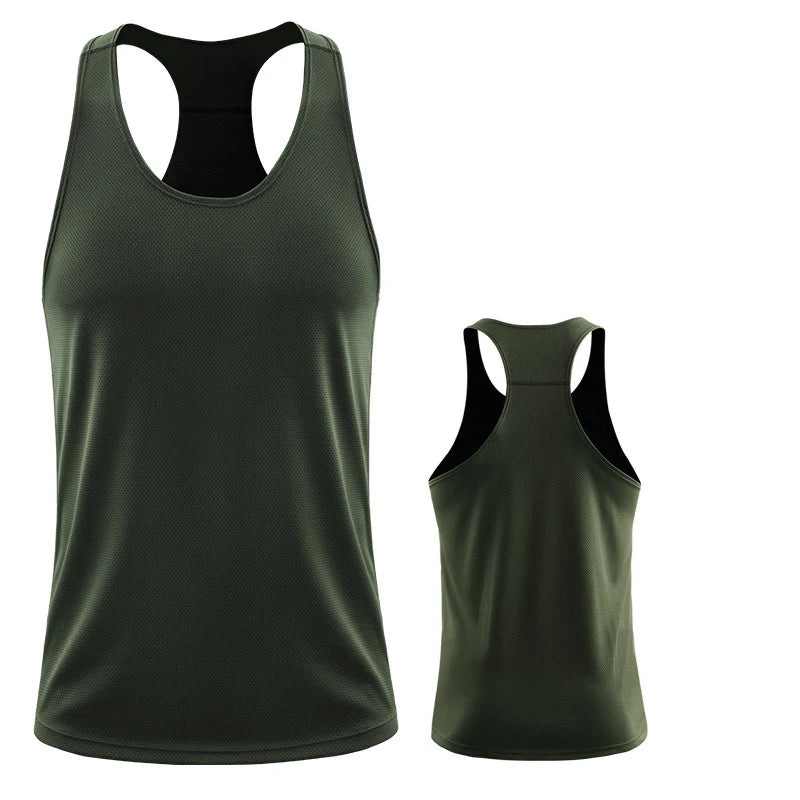Mens Running Vest - Sleeveless Gym Tank Top for Fitness and Training - ZOOMNSTORE