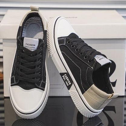 Mens Skate Shoes - Breathable Casual Canvas Sneakers Size 48 - ZOOMNSTORE